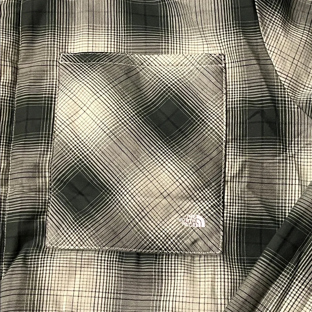 The North Face Afterburner Flannel Shirt Jacket Reversible Green Mens Size 3XL